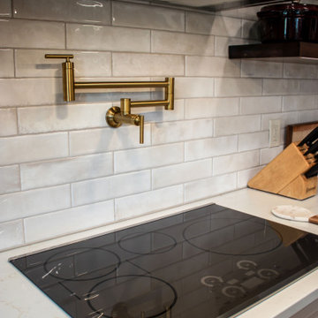 Custom Two-Tone Shaker Style Kitchen with Storage Organization
