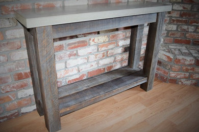 Reclaimed wood Entry way table