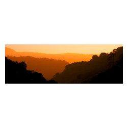 Douglas Page Photographic Arts - Golden Sunset Ridges, Canvas Giclee, 60"x20" - Prints And Posters