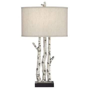 Pacific Coast White Forest Table Lamp 62W49, Natural