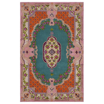 Safavieh Bellagio 2'3" x 7' Hand Tufted Runner Rug in Blue and Pink