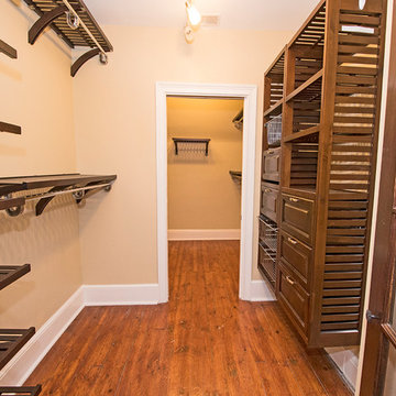 Gorgeous Drawer and Wire Drawer Storage in Closet