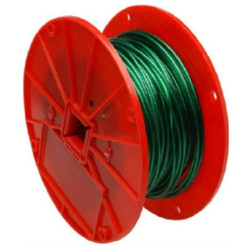 Campbell® 7000197 Vinyl Coated Cable, Green, 1/16" x 250' Reel