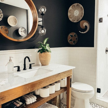 Modern Eclectic Global Bathroom