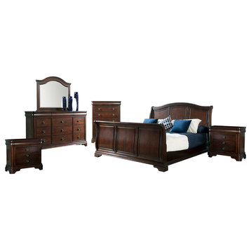 Conley 6-Piece Sleigh Bed Set, King