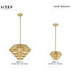 Livex Lighting Satin Brass 1-Light Mini Pendant