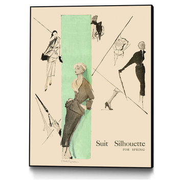 "1950's Fashion - Suit Silouhette" CF Print, 16"x20"