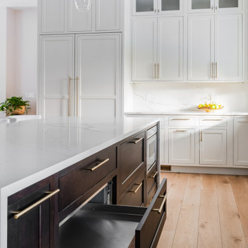 Modern White Open Kitchen