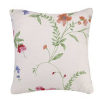Peking Handicraft, Inc. - Marinella Quilted Pillow - Quilted accent pillow on 100% cotton sateen