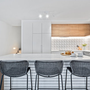 Design ideas for a beach style kitchen in Sunshine Coast.