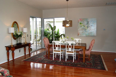 Inspiration for a transitional dining room remodel in Tampa