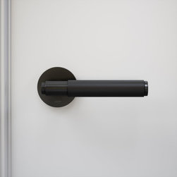 Luxe Knurled Matte Black Internal Door Handles - Door Handles