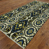 6x12 Modern Ikat Hand Knotted Oriental Rug, P6092