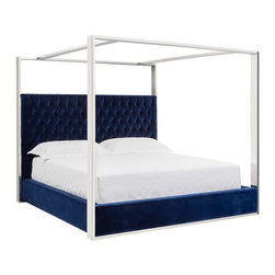 Dalton Canopy Bed | Giotto Navy - Canopy Beds