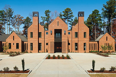 This is an example of a modern house exterior in Raleigh.