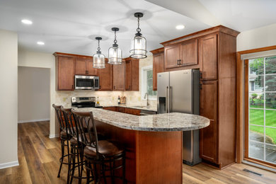 Example of a mountain style kitchen design in Other