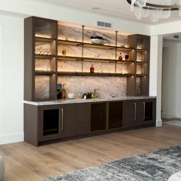 Full Basement renovation with exercise room, wine cellar, TV room and Sauna