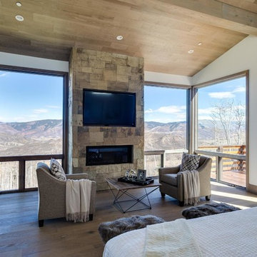 Aspen, Colorado Rustic Modern Home-Cobalt White Oak