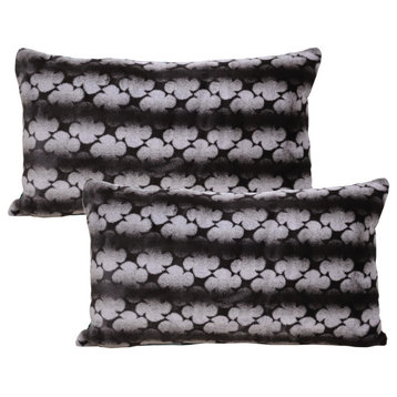 Ballys Pillow Shell Set, Black, 2 Piece, 14"x26"