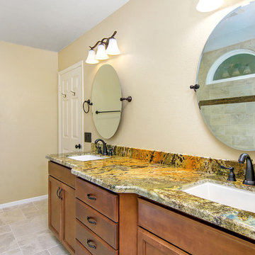Traditional Master Bathroom Remodel with Double Vanity