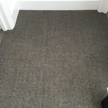 Grey Striped Carpet to Stairs in North London
