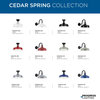 Cedar Springs Collection 1-Light Extra Large Wall Lantern, Metallic Gray