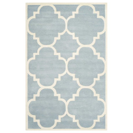 Safavieh Chatham Cht730B Blue, Ivory Area Rug