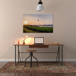 Home Office Art - Morning Vines, Hunter Valley NSW Art on Glass 1200x800mm - Fine Art Prints