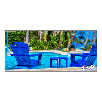 Bennett Nokomis, FL Custom Court Yard Swimming Pool & Spa With Raise Beach Area.