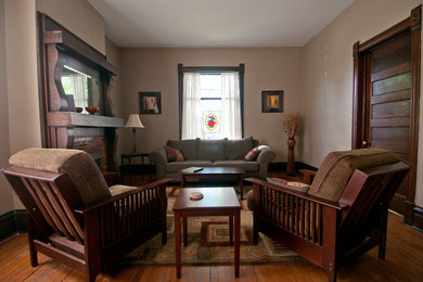 Elegant living room photo in Other