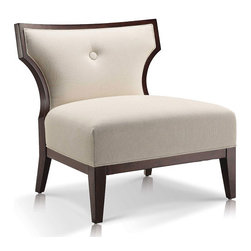 Sidney Linen Slipper Chair - Armchairs And Accent Chairs