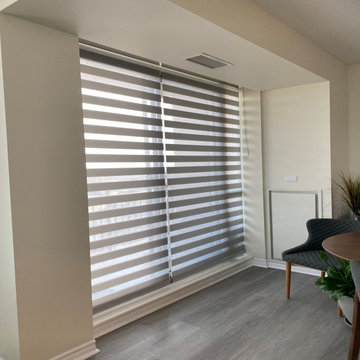 Zebra shades/Dual blinds - Condo Living