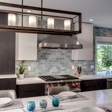 Sleek and Modern Cottage Lake Kitchen