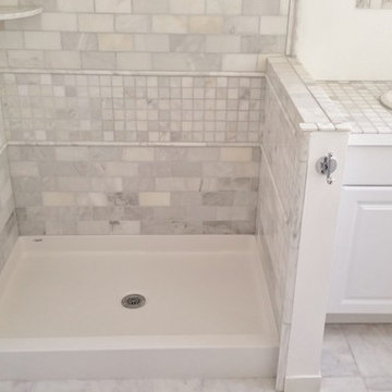 Bestbath commercial shower pan tile ready shower pan center drain shower pan