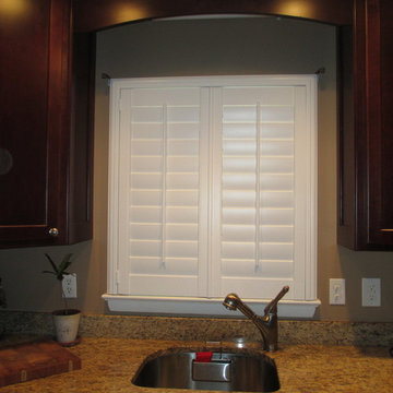 Kitchen window Plantation Shutters