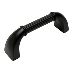 Cosmas - Cosmas 7714FB Flat Black Cabinet Pull, Single - Cabinet And Drawer Handle Pulls