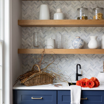Transitional Retreat - Family Room Remodel & Scullery Kitchen - Haymarket, VA