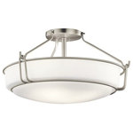 Kichler - Semi Flush 4-Light, Brushed Nickel - At Kichler, we've been shedding light on what's important since 1938 by creating dependable, high-quality fixtures. Even as a global brand, we focus on building and strengthening relationships with not only customers and professionals, but with homeowners who choose our products for their homes. We offer more than 3,000 trend-right decorative lighting, landscape lighting and ceiling fan products in innumerable styles to enhance everything you do and show everyone you love in the best possible light.