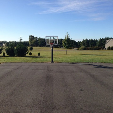 Daniel R's Pro Dunk Silver Basketball System on a 45x50 in Earleville, MD