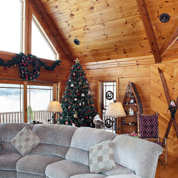 Holidays in a Log Home In PA