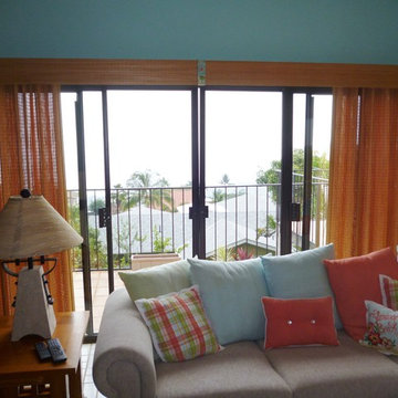 Very colorful vacation rental, cusotmer wanted to really bring in color.