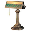 13 High Gothic Mission Banker's Lamp