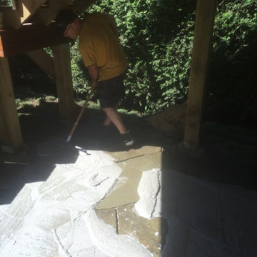 Random Flagstone - Joint Repair - Private Residence