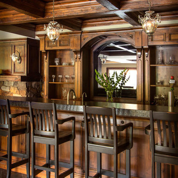 Rustic Basement Bar