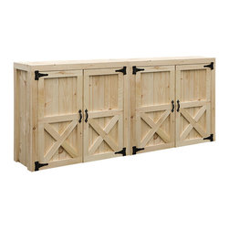 2 Door Small Wall Cabinets for Horse Barns - Outdoor Structures