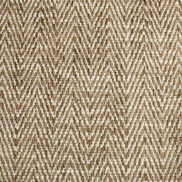 Shelby Textured Small Scale Chevron Pattern Upholstery Fabric, Burlap
