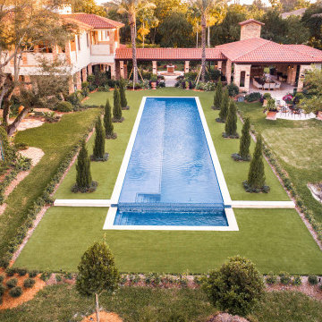 New Infinity Edge Swimming Pool With Extended Sun Shelf in Weston, Florida!