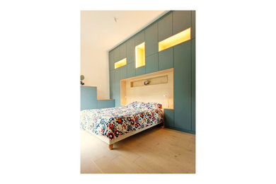 Exemple d'une chambre d'enfant moderne.
