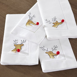 RED-NOSED REINDEER NAPKINS - NEW - Napkins