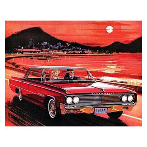 1963 Oldsmobile 98 Luxury Sedan Promotional Advertising Poster
